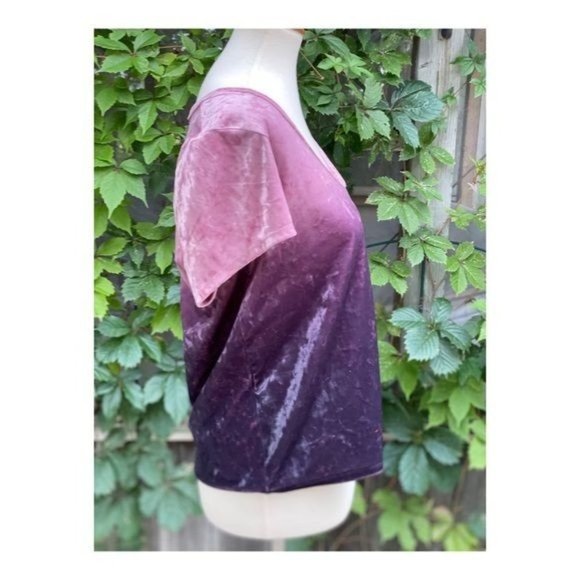 American Eagle Velvet Ombre Short Sleeve Shirt - Picture 5 of 6